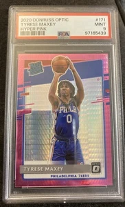 Panini Optic 2020-21 - Clasificado Rookie Hyper Pink Prizm #171 Tyrese Maxey PSA 9 - Imagen 1 de 2