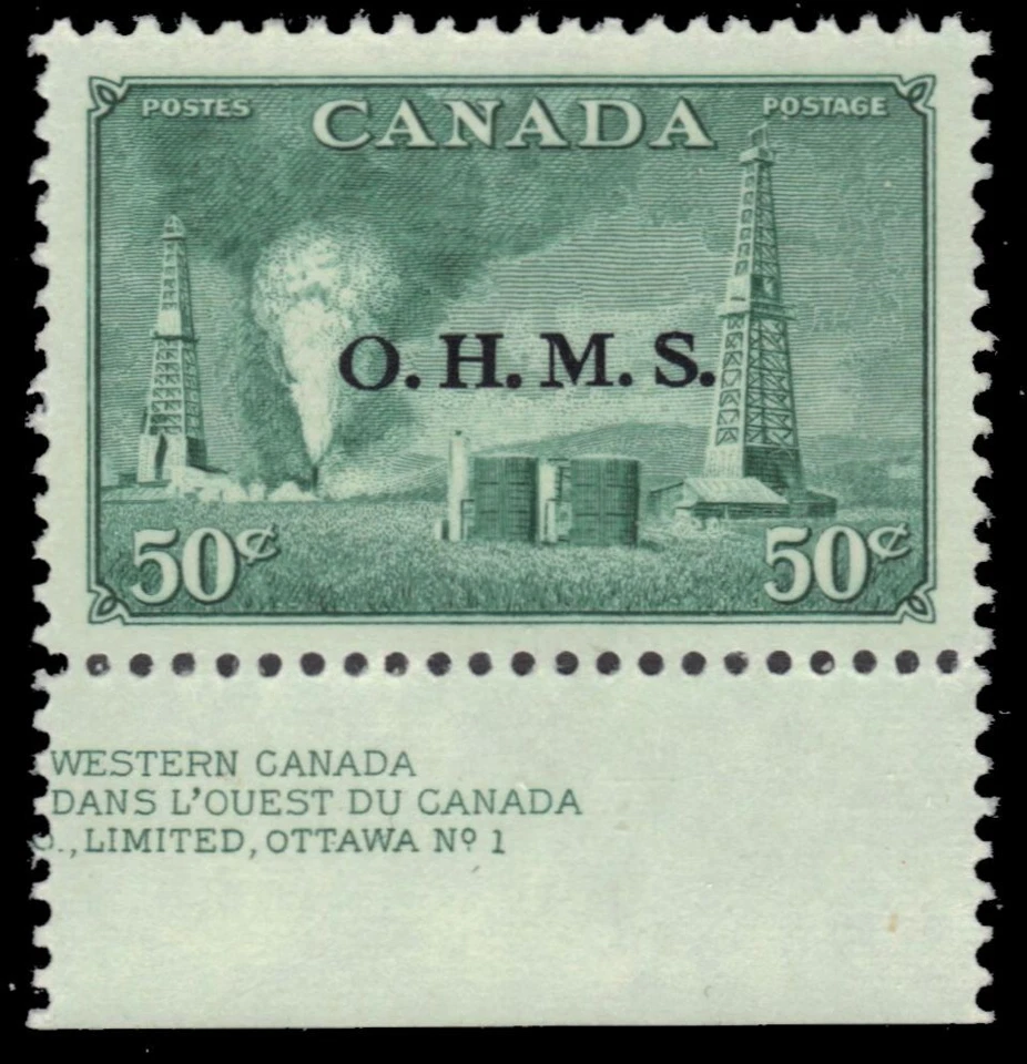 CANADA O11 - Oil Wells "O.H.M.S." Overprint (pf90735)  - Image 1 of 1