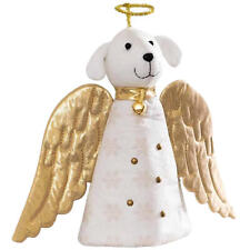 Christmas Golden Angel Dog Tree Topper Hanging Ornament Party Decor