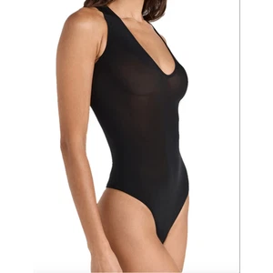 Wolford Bodysuit Size S in Black, Buenos Aires String Body Sheer Sleeveless NEW - Picture 1 of 4