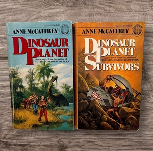 Dinosaur Planet Sci Fi Series 2 Paperbacks Anne McCaffrey Del Rey 1st Editions - Picture 1 of 15