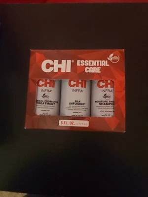 Juego de trío CHI INFRA/infusión de seda y champú y tratamiento cada uno 6 oz/cuidado esencial Foto 1 de 4