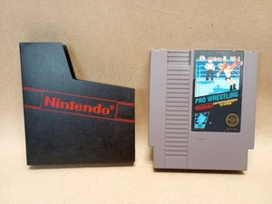Pro Wrestling NES Nintendo Original Authentic Game TESTED - Picture 1 of 5