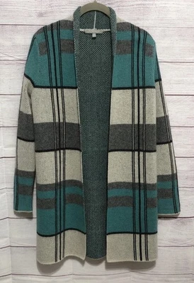 Cárdigan suéter Neiman Marcus para mujer verde gris cachemir talla XS USADO EN EXCELENTE ESTADO Foto 1 de 4