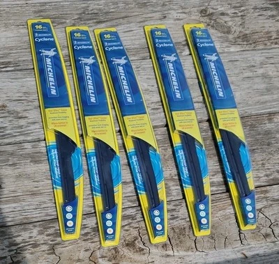 5 PACK Michelin 14516 Cyclone Premium Hybrid 16" Wiper Blade Smart Flex 502036A - Image 1 of 4