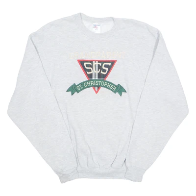 Moletom masculino JERZEES Grandparent SCS St Christophers cinza EUA M - Imagem 1 de 4