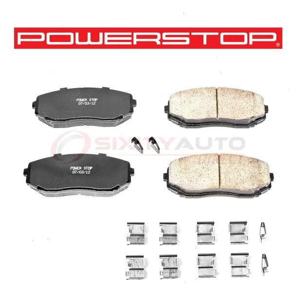 PowerStop Front Disc Brake Pad & Hardware Kit for 2007-2012 Mazda CX-7 - bj Foto 1 de 4