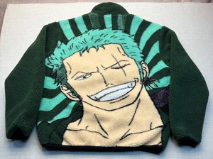 Hypland x One Piece Zoro Mens Reversible Fleece Sherpa Green Jacket Size XXL - Picture 1 of 5
