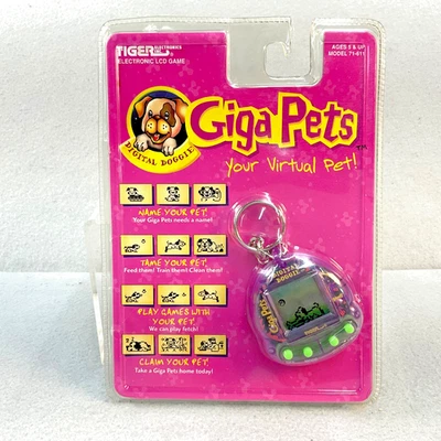 Giga Pets Digital Perrito Tigre Electrónica Perrito Mascota Juego Sellado De Colección 1997 Foto 1 de 4