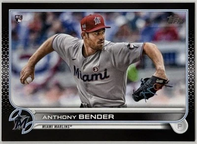 2022 Anthony Bender Topps Series 1 Rookie Black 12/71 - Image 1 of 2