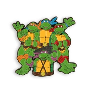 TMNT Teenage Mutant Ninja Turtles Classic Pose Enamel Pin Retro Design - Picture 1 of 8
