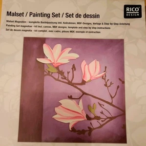 294 - RICO Design Malset Magnolien 500018.001 Acryl Keilrahmen neuwertig - Bild 1 von 2