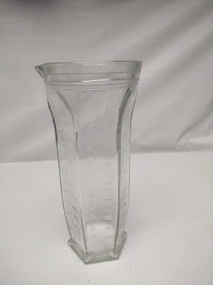 Taza Medidora de Vidrio Vintage Italia Decoración de Pasta 6 Caras Seco Húmedo  Foto 1 de 4