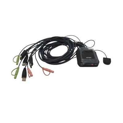 ATEN CS22DP USB-DisplayPort-Kabel-KVM-Schalter mit Fernwähler, 2 Port - Bild 1 von 2