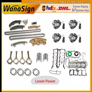 Engine Rebuild Timing Chain Kit Piston For Land Rover Jaguar E-PACE PT204 2.0T - Picture 1 of 8