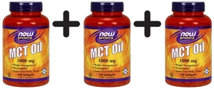 3 x NOW Foods MCT Oil, 1000mg - 150 softgels (133,22 EUR/kg) - Bild 1 von 1