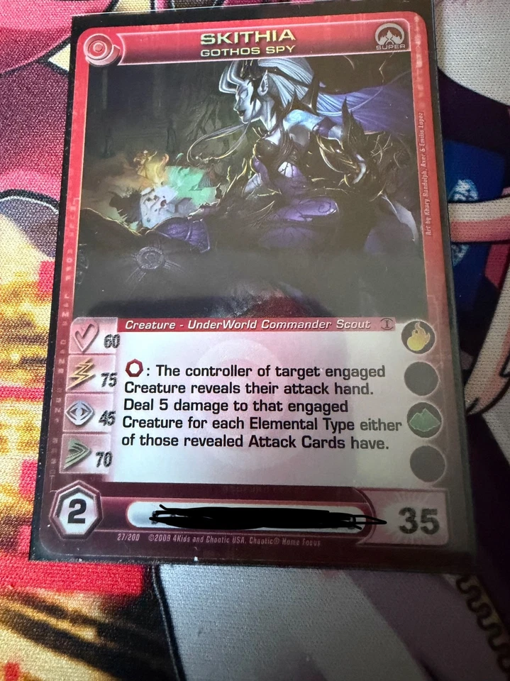 Chaotic TCG #27/200 Skithia, Gothos Spy - SUPER RARE   - Image 1 of 4