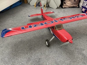 OMP Hobby Bighorn 49" Pro Flap Version Balsa Airplane PNP Red - Picture 1 of 3