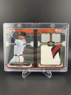 Freddie Freeman 2014 Triple Threads Jumbo Game-Used Patch Booklet 1/1 - Image 1 of 2