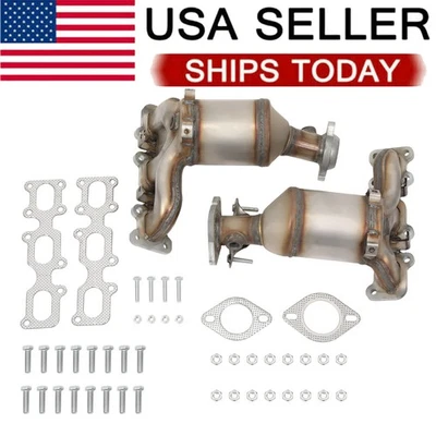 催化转换器适用于 2013 - 2015 年福特 Flex Front 2 件不锈钢 Cumrtafqn — 第 1/4 张图片