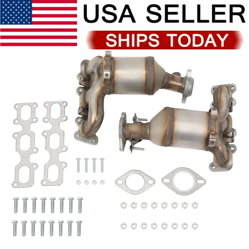 Convertidor catalítico para Ford Flex 2013-2015 delantero 2 piezas acero inoxidable Cumrtafqn Foto 1 de 4