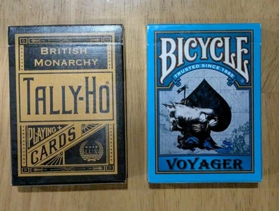 2 Decks Playing Cards - Voyager Bicycle & Tally-Ho British Monarchy 2013 Rare - Image 1 of 4