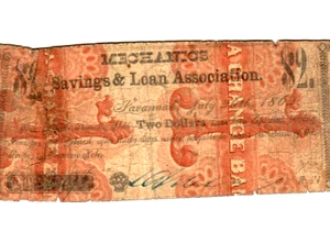 1 $ "MECHANIK SPAREN & LEIHEN" 1800ER 1 $ "DOUBLE REVERSE" (GEORGIA) 1 $ - Bild 1 von 3