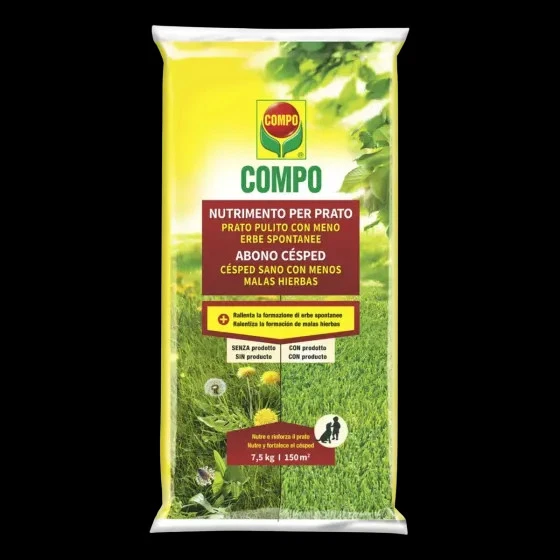 Concime per prato ad azione Diserbante senza infestanti COMPO 7,5KG x150mq - Immagine 1 di 1
