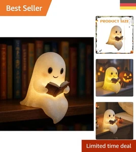 Charmante LED Geisterbuchlampe für Schlafzimmer & Wohnzimmer - 9x14x9cm - Bild 1 von 10