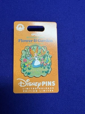 Nuevo prendedor Alicia en el País de las Maravillas del Festival de Flores y Jardines Disney Epcot 2025 Foto 1 de 4