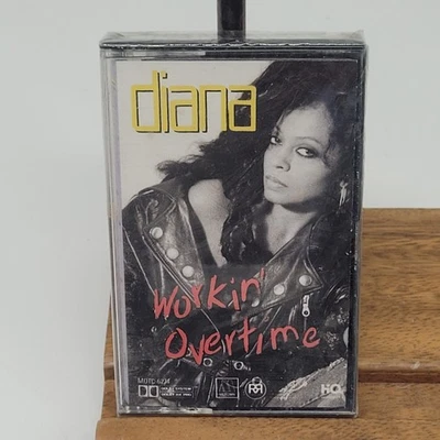 New Sealed Diana Ross Workin Overtime 1989 MOTOWN Cassette Tape - Image 1 of 2