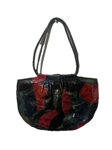 Gran bolso vintage patchwork charol colorido y Kat Shopper - Imagen 1 de 4