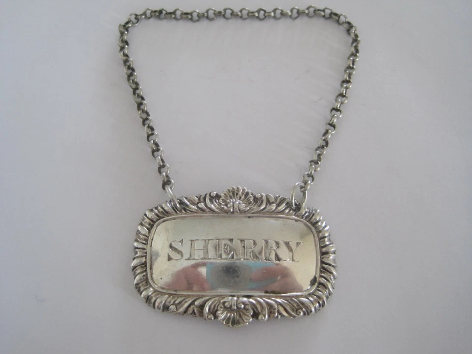 William Knight Georgian Sterling Silver "Sherry" Label London Circa 1800's RARE - Image 1 of 1