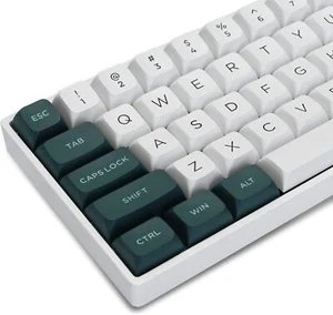 PBT KeycapsWhite/Green keycaps 60% 65% 100% Japanese Style Custom Keycap ISA ... - Picture 1 of 6