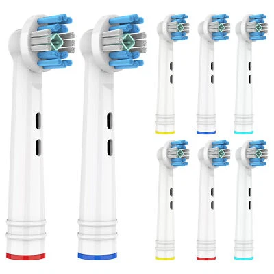 Aufsteckbürsten Kompatibel für Oral B Zahnbürsten (8er Pack) Zahnbürstenaufsätze