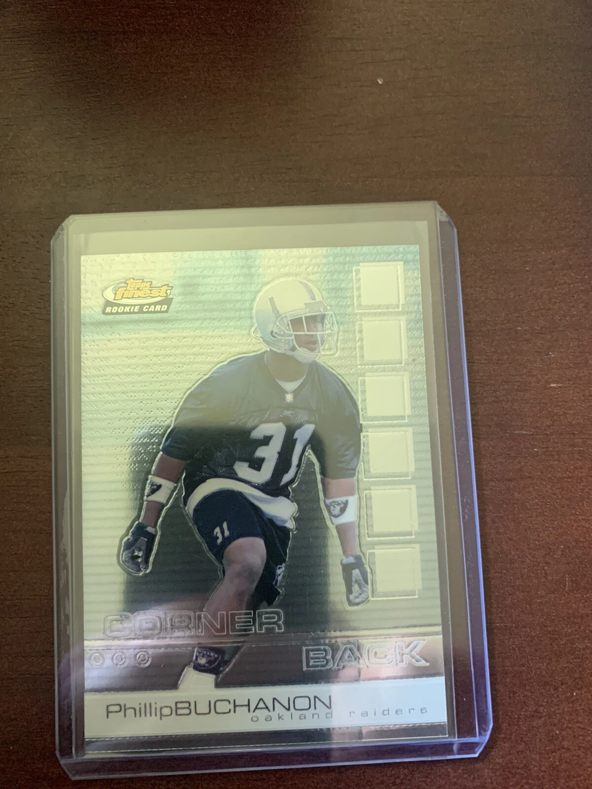 2002 Topps Finest Phillip Buchanon Rookie Raiders RC #107