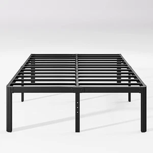 18In High Queen Bed Frame No Box Spring Needed, Heavy Duty Metal Platform Bed Fr - Picture 1 of 9