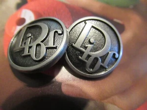 DIOR 2 BUTTONS 22MM  SILVER tone, METAL  THIS IS FOR 2 - Picture 1 of 4