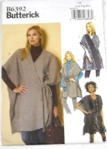 Butterick 6392 Wraps Misses Size L-XXL Sewing Pattern* - Picture 1 of 2