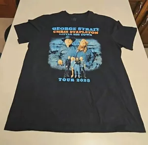 Chris Stapleton Shirt Adult XL Black George Straight Little Big Town Tour Tee - Picture 1 of 5