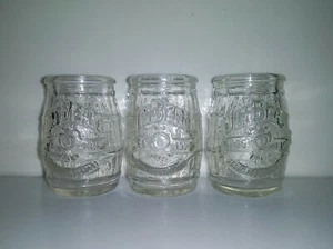 JIM BEAM 200 Years 1795-1995 Anniversary ~ Embossed Whiskey Shot Barrels - Glass - Picture 1 of 6