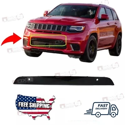 PARA JEEP GRAND CHEROKEE 2017-2021 PARACHOQUES DELANTERO APLIQUE FASCIA NEGRO 6JW97DX8AB Foto 1 de 3