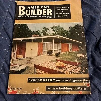 American Builder Magazine July 1955 Complete With Blueprints - Image 1 of 4
