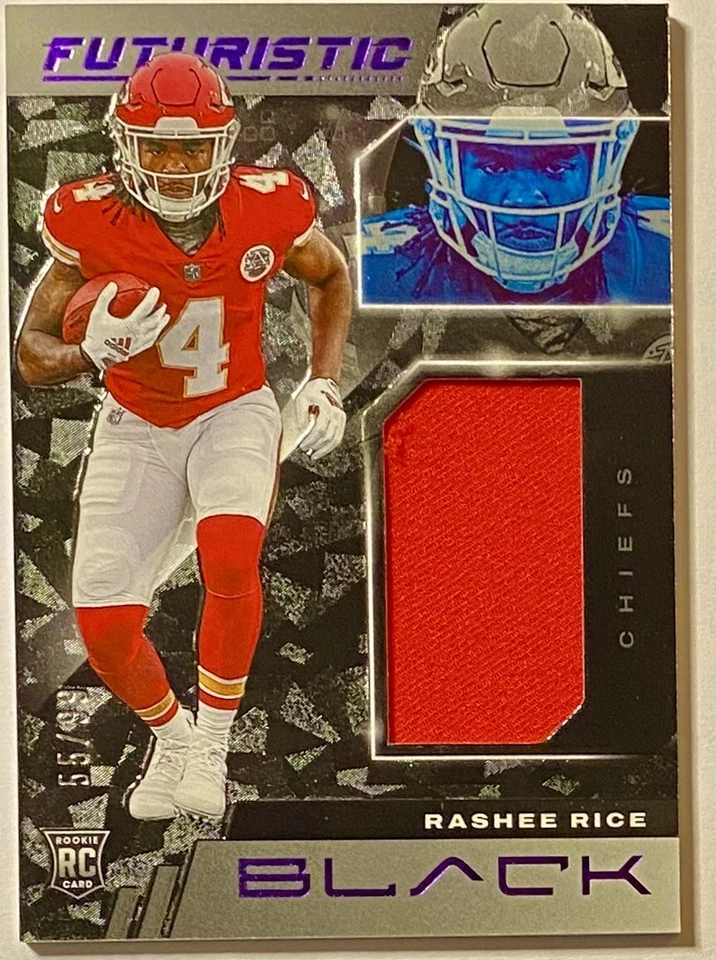 2023 Panini Black Rashee Rice Rookie Patch /99 Kansas City Kansas City Chiefs RC - Image 1 of 2