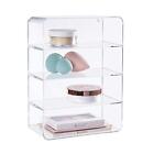  Clear Plastic Vanity, Makeup, and Craft Organizer | 4-Compartments 