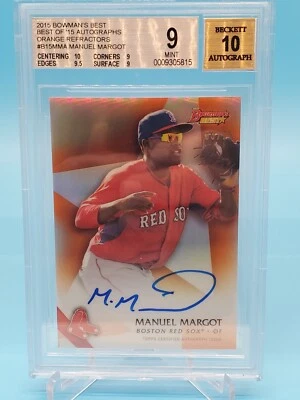 2015 BOWMAN'S BEST MANUEL MARGOT B15-MMA BEST OF ORANGE С АВТОГРАФОМ 03/15 BGS 9 10 КАК НОВАЯ - Изображение 1 из 2