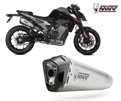 Terminale di scarico slip-on MIVV DELTA RACE Inox kat KTM 890 DUKE 2020 > 2023 - Immagine 1 di 4