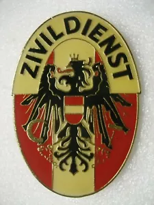 Austria distintivo austriaco servizio ZIVILDIENST, numerato - Foto 1 di 2