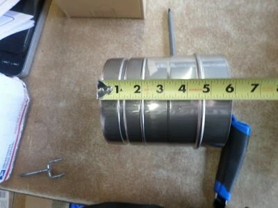 Tubo de ventilación recto de acero inoxidable Noritz CVP-4STR 4" Foto 1 de 4