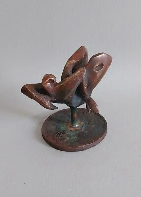 Sculpture abstraite Figurative - Bronze modern art signé - Photo 1/4